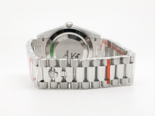 DayDate 40mm 904L Flt SS/SS Wht/Rm/Stk GMF A2836