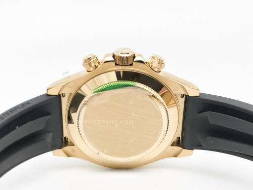 Daytona 116518 904L Wt YG/RU Gold/Stk SWF SH4130