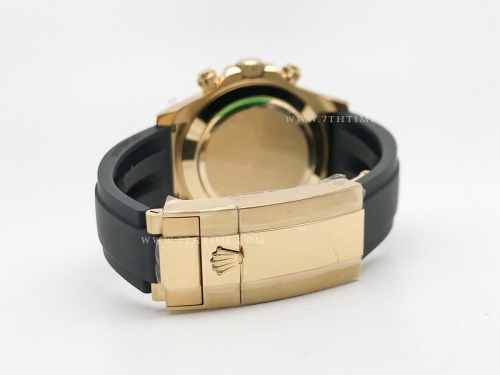 Daytona 116518 904L Wt YG/RU Gold/Stk SWF SH4130