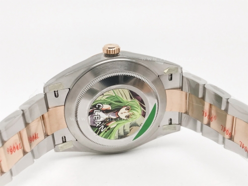 DJ2 41mm Oys Flt 904L RG/SS M-Wht/Dia Clean VR3235