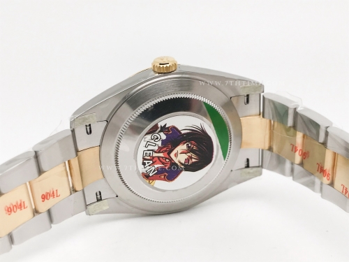 DJ2 41mm Oys Flt 904L YG/SS Blk/Stk Clean VR3235