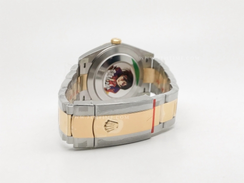 DJ2 41mm Oys Flt 904L YG/SS Blk/Stk Clean VR3235