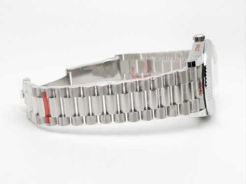 DayDate 40mm 904L Flt SS/SS Silv/Rm/Stk GMF A2836