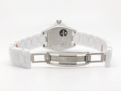 XHANEL J-12 38mm Wht CER/CER MOP/Num Dia HTF A2892