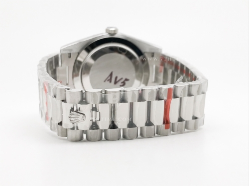 DayDate 40mm 904L Flt SS/SS Blue/Rm/Stk GMF A2836