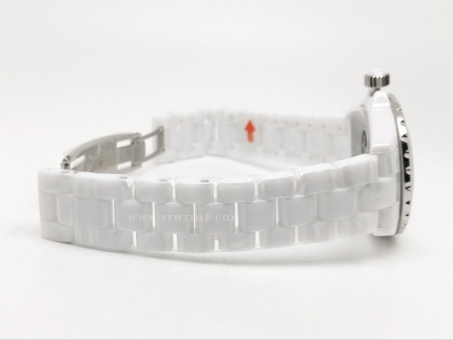 XHANEL J-12 38mm Wht CER/CER MOP/Dia HTF A2892