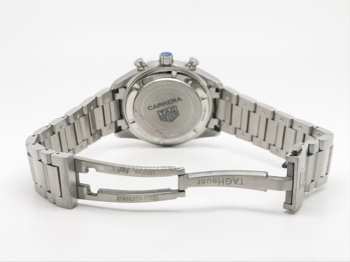 Carrera Chrono 42mm SS/SS White/Blk A8F VK63A