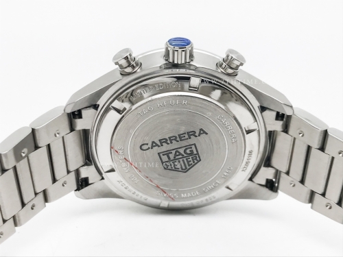 Carrera Chrono 42mm SS/SS White/Blk A8F VK63A