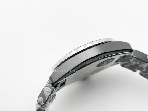 XHANEL J-12 38mm Blk Coco CER/CER Blk/Num HTF A2892