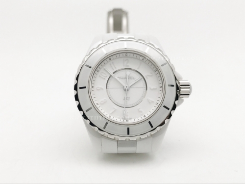 XHANEL J-12 33mm Wht CER/CER Wht/Wht Num HTF Qtz