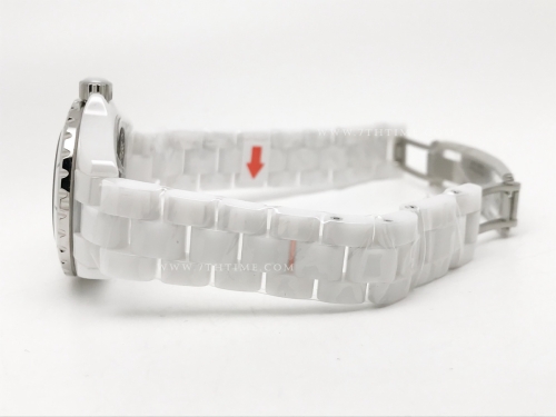 XHANEL J-12 33mm Wht CER/CER Wht/Wht Num HTF Qtz