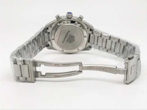 Carrera Chrono 42mm Blk SS/SS Blk/Blk A8F VK63A