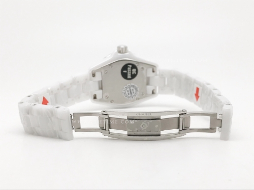 XHANEL J-12 33mm Wht CER/CER Wht/Wht Num HTF Qtz