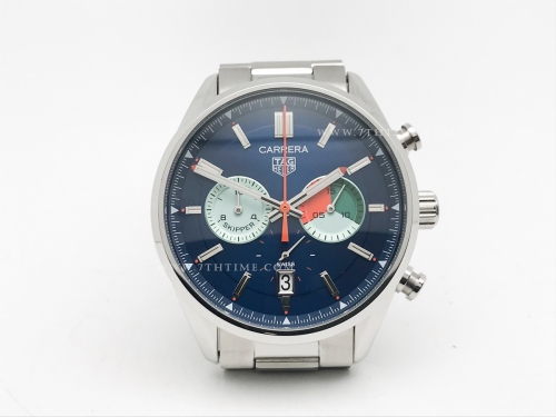 Carrera Chrono 42mm SS/SS Blue/Col A8F VK63A