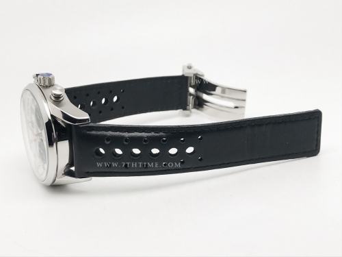 Carrera Chrono 42mm Wht SS/LE Wht/Blk A8F VK63A