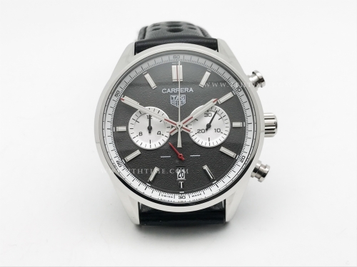 Carrera Chrono 42mm Wht SS/LE Grey/Wht A8F VK63A