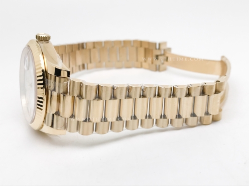 DayDate 40mm 904L Flt Wt YG/YG Wht/Rm/Stk KHF SH3255