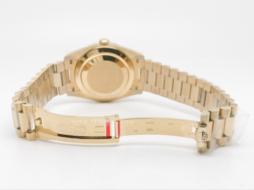 DayDate 40mm 904L Flt Wt YG/YG Wht/Rm/Stk KHF SH3255