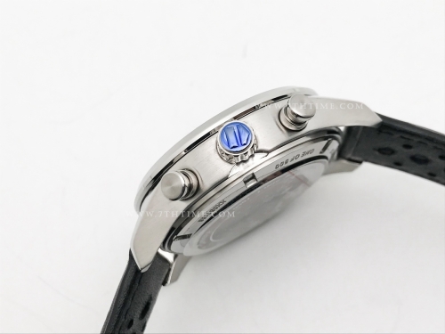 Carrera Chrono 42mm Wht SS/LE Blk/Blk A8F VK63A