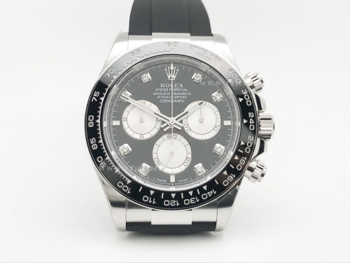 Daytona 126519LN SS/RU Blk/Silv/Dia EWE A4131