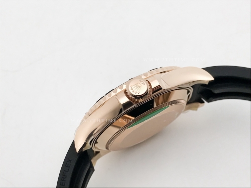 YachtMaster 126655 40mm Wt RG/RU Blk ARF VR3235