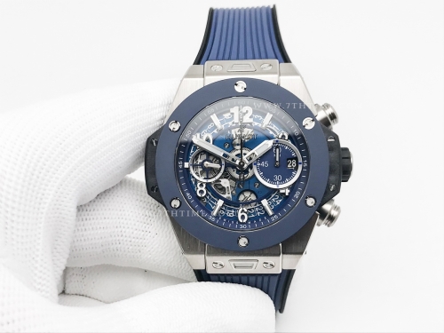 Big Bang Unico 42mm Blue SS/RU Blue Ske BBF A1280