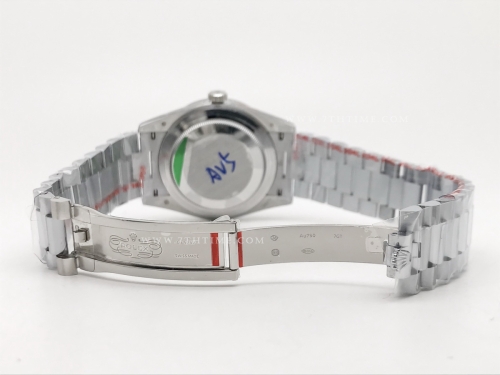 DayDate 40mm 904L B.Dia SS/SS Blk/B.Dia GMF A2836