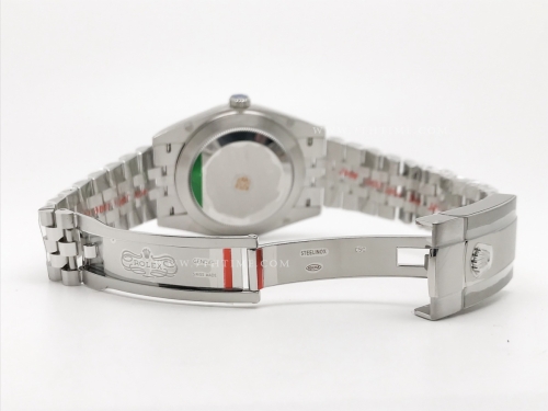 DJ2 41mm Jub Flt 904L SS/SS Green/Stk EWE A3235