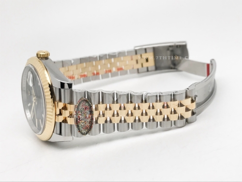 DJ2 41mm Jub Flt 904L YG/SS Blk/Stk Clean VR3235