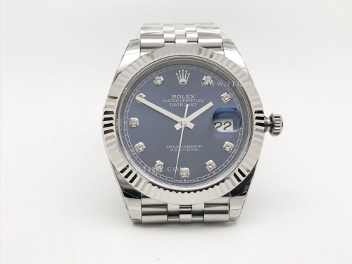 DJ2 41mm 126334 Jub Flt 904L SS/SS Blue/Dia EWE A3235