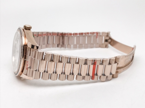 DayDate 40mm 904L B.Dia RG/RG W-MOP/B.Dia GMF A2836