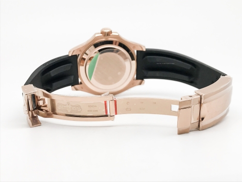 YachtMaster 126655 40mm RG/RU Blk JVS VR3235