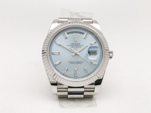 DayDate 40mm 228239 904L Flt Wt WG/WG I-Blue/Dia KF VR3255