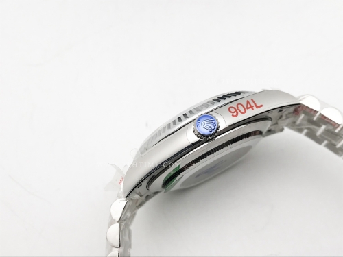 DayDate 40mm 904L Flt SS/SS Wht/Stk GMF VR3255