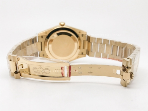 DayDate 40mm 228238 904L Flt Wt YG/YG Gold/Dia KF VR3255