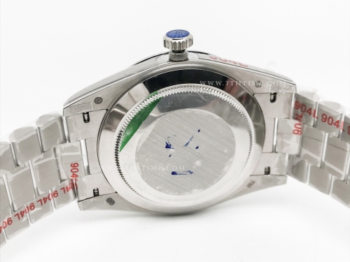 DayDate 40mm 904L Flt SS/SS L-Blue/Stk GMF VR3255