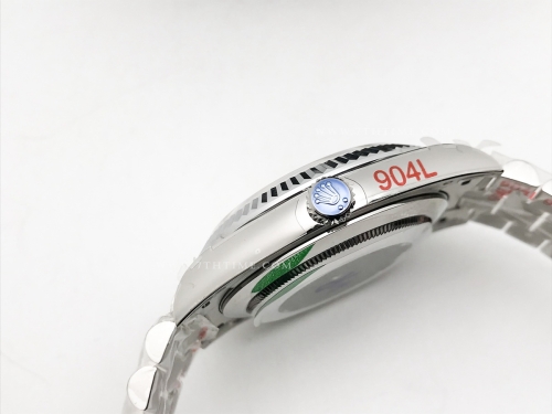 DayDate 40mm 904L Flt SS/SS Silv/Stk GMF VR3255