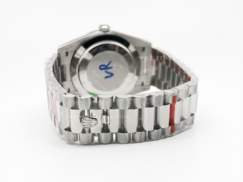 DayDate 40mm 904L Flt SS/SS Grey/Stk GMF VR3255