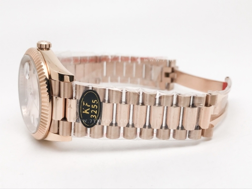 DayDate 40mm 228235 904L Flt Wt RG/RG R-Gold/Dia KF VR3255