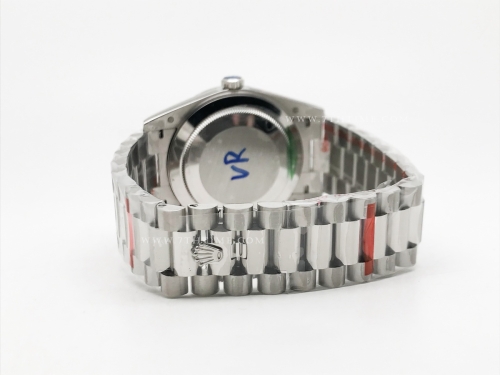 DayDate 40mm 904L Flt SS/SS Silv-S/Stk GMF VR3255