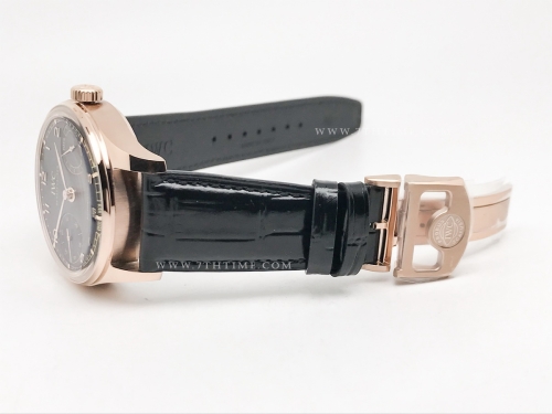 Portugieser Auto 7 Days IW500704 RG/LE Blk/Num APSF A52010