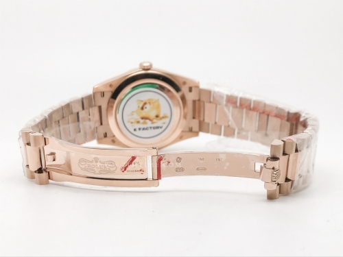 DayDate 40mm 228235 904L Flt Wt RG/RG R-Gold/Dia KF VR3255