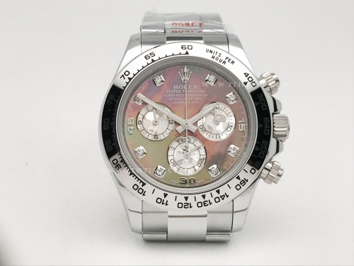 Daytona 116509 Wt WG/WG M-Blk/Dia SWF V2 SH413