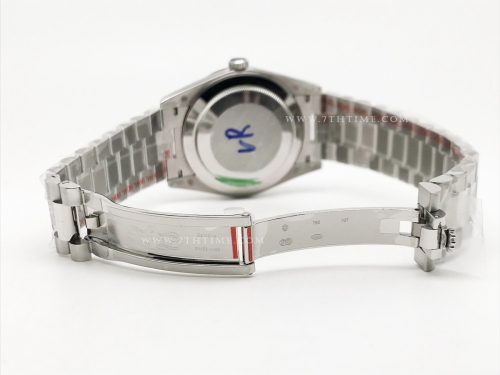 DayDate 40mm 904L Flt SS/SS Silv/Dia GMF VR3255