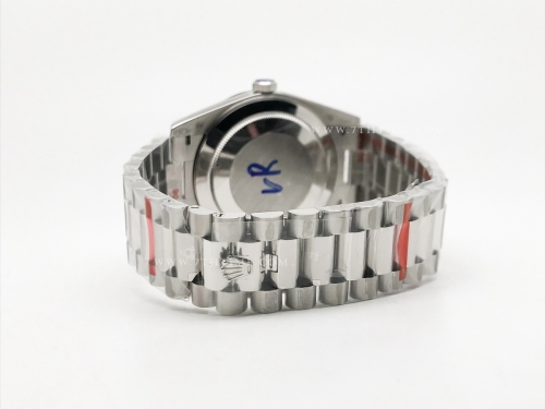 DayDate 40mm 904L Flt SS/SS Silv/Dia GMF VR3255