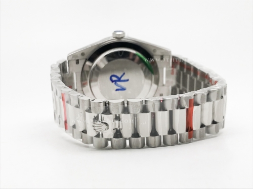 DayDate 40mm 904L Flt SS/SS M-Blk/Dia GMF VR3255