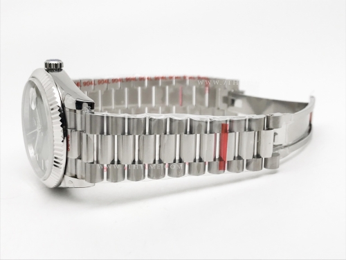 DayDate 40mm 904L Flt SS/SS Grn/Rm/Stk GMF VR3255