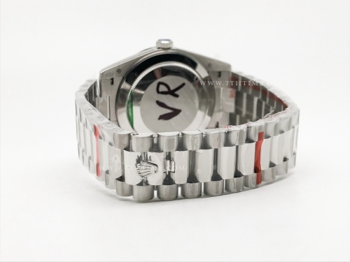 DayDate 40mm 904L Flt SS/SS Grn/Rm/Stk GMF VR3255