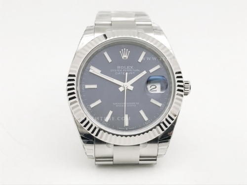 DJ2 41mm 126334 Oys Flt 904L SS/SS Blue/Stk EWE A3235