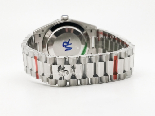 DayDate 40mm 904L Flt SS/SS Silv/Rm GMF VR3255